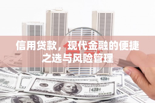 宣汉信用贷款，现代金融的便捷之选与风险管理
