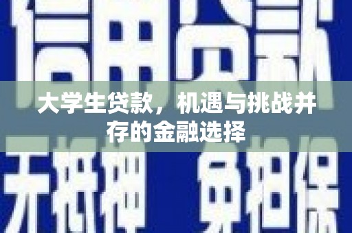 宣汉大学生贷款，机遇与挑战并存的金融选择