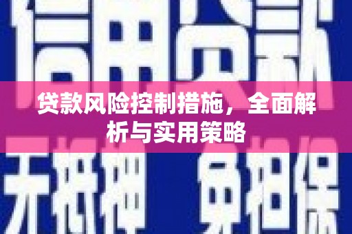 宣汉贷款风险控制措施，全面解析与实用策略