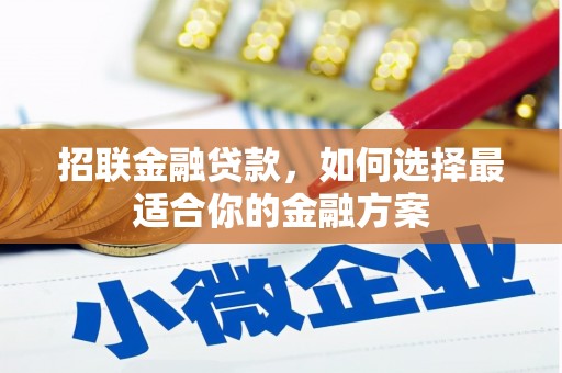 宣汉招联金融贷款，如何选择最适合你的金融方案