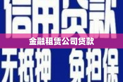 宣汉金融租赁公司贷款