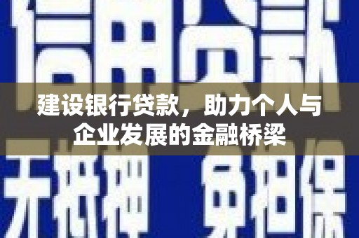 宣汉建设银行贷款，助力个人与企业发展的金融桥梁