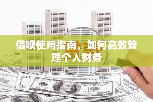 宣汉借呗使用指南，如何高效管理个人财务