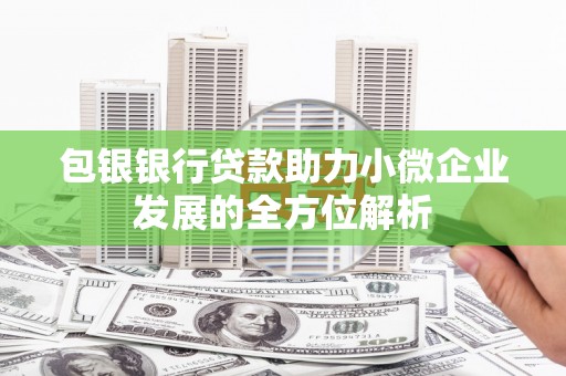 宣汉包银银行贷款助力小微企业发展的全方位解析 宣汉包银银行贷款助力小微企业发展的全方位解析