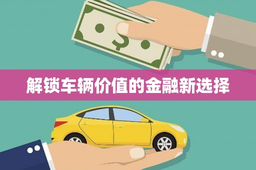 宣汉解锁车辆价值的金融新选择