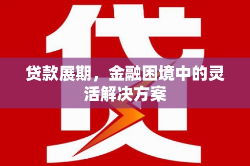 宣汉贷款展期，金融困境中的灵活解决方案
