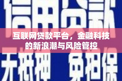 宣汉互联网贷款平台，金融科技的新浪潮与风险管控