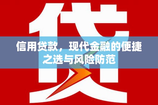 宣汉信用贷款，现代金融的便捷之选与风险防范