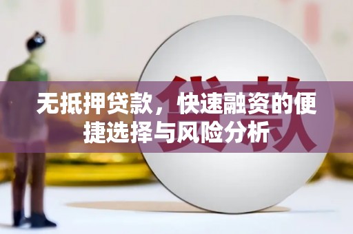宣汉无抵押贷款，快速融资的便捷选择与风险分析