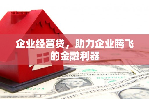 宣汉企业经营贷，助力企业腾飞的金融利器