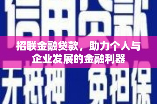宣汉招联金融贷款，助力个人与企业发展的金融利器