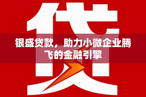 宣汉银盛贷款，助力小微企业腾飞的金融引擎