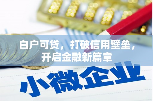 宣汉白户可贷，打破信用壁垒，开启金融新篇章