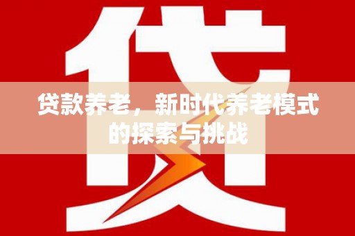 宣汉贷款养老，新时代养老模式的探索与挑战