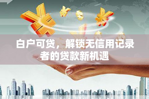 宣汉白户可贷，解锁无信用记录者的贷款新机遇