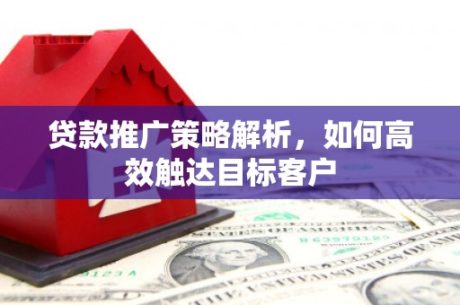 宣汉贷款推广策略解析，如何高效触达目标客户