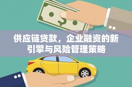 宣汉供应链贷款，企业融资的新引擎与风险管理策略