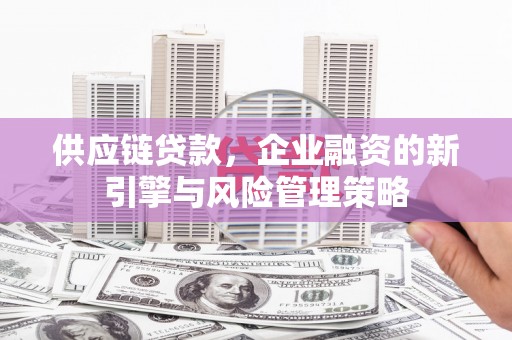 宣汉供应链贷款，企业融资的新引擎与风险管理策略
