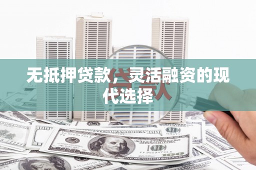 宣汉无抵押贷款，灵活融资的现代选择