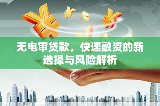 宣汉无电审贷款，快速融资的新选择与风险解析