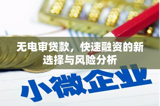 宣汉无电审贷款，快速融资的新选择与风险分析