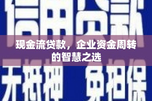 宣汉现金流贷款，企业资金周转的智慧之选