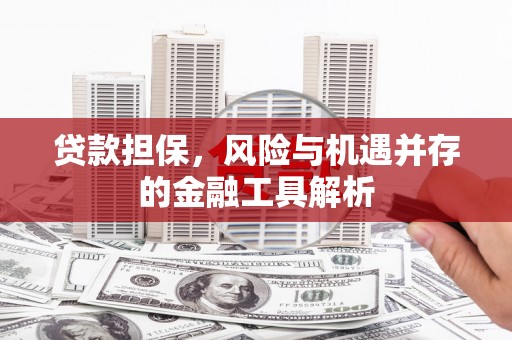 宣汉贷款担保，风险与机遇并存的金融工具解析